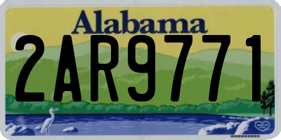 AL license plate 2AR9771