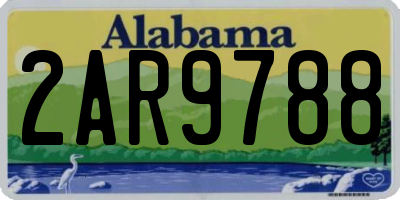 AL license plate 2AR9788