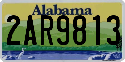 AL license plate 2AR9813