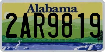 AL license plate 2AR9819