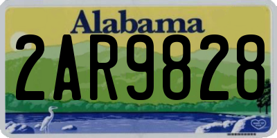 AL license plate 2AR9828