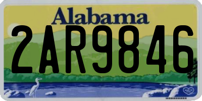 AL license plate 2AR9846