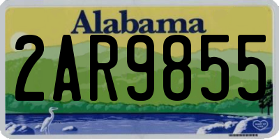 AL license plate 2AR9855