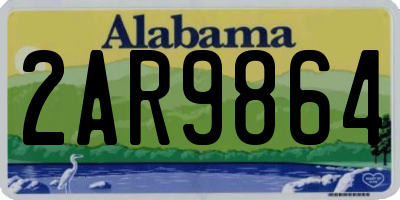 AL license plate 2AR9864