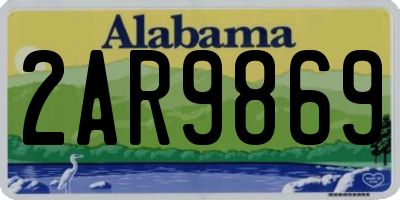 AL license plate 2AR9869