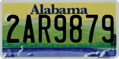 AL license plate 2AR9879