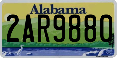 AL license plate 2AR9880