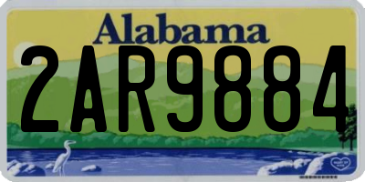 AL license plate 2AR9884