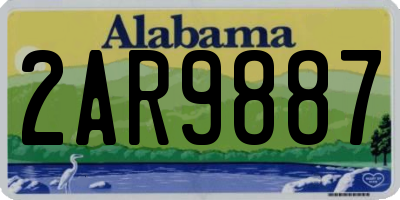 AL license plate 2AR9887