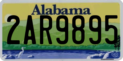 AL license plate 2AR9895
