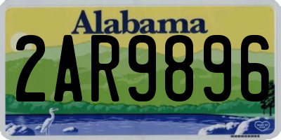 AL license plate 2AR9896