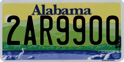 AL license plate 2AR9900