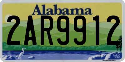 AL license plate 2AR9912