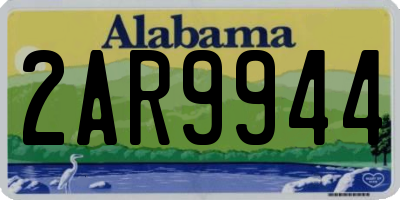 AL license plate 2AR9944