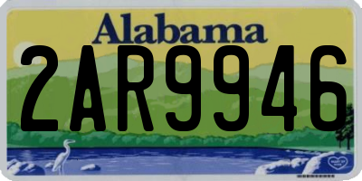 AL license plate 2AR9946