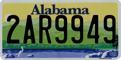 AL license plate 2AR9949
