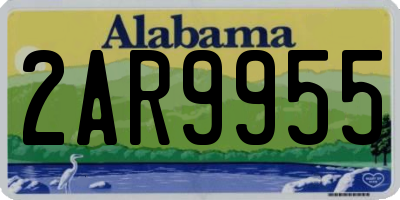 AL license plate 2AR9955