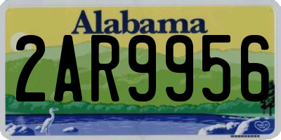 AL license plate 2AR9956