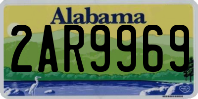 AL license plate 2AR9969