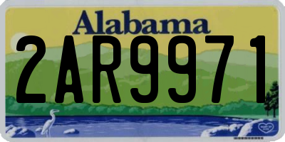 AL license plate 2AR9971