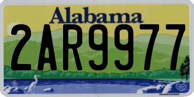 AL license plate 2AR9977