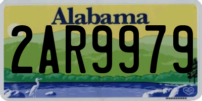 AL license plate 2AR9979