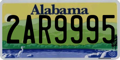 AL license plate 2AR9995