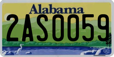 AL license plate 2AS0059