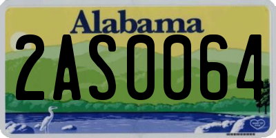 AL license plate 2AS0064