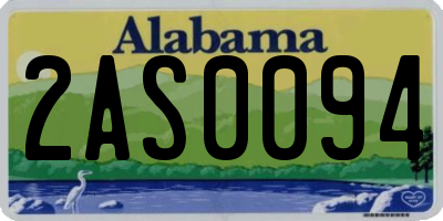 AL license plate 2AS0094