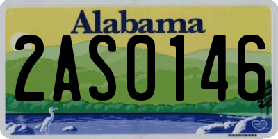 AL license plate 2AS0146