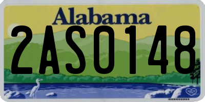 AL license plate 2AS0148