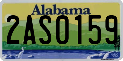 AL license plate 2AS0159