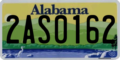 AL license plate 2AS0162