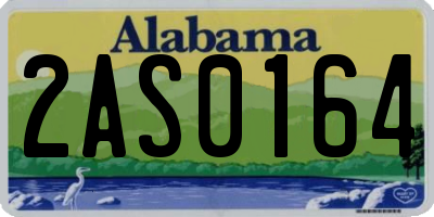 AL license plate 2AS0164