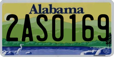 AL license plate 2AS0169