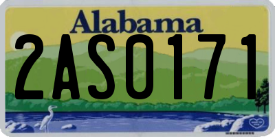 AL license plate 2AS0171