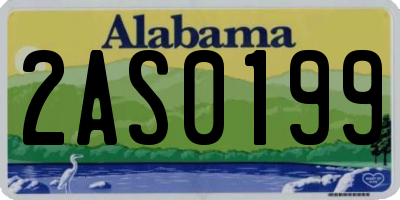 AL license plate 2AS0199