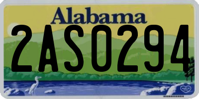 AL license plate 2AS0294