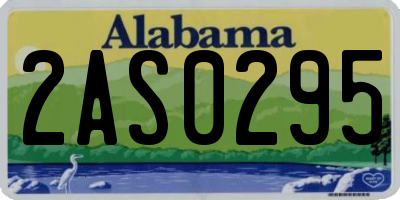 AL license plate 2AS0295