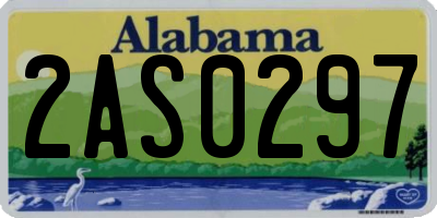 AL license plate 2AS0297