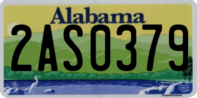 AL license plate 2AS0379