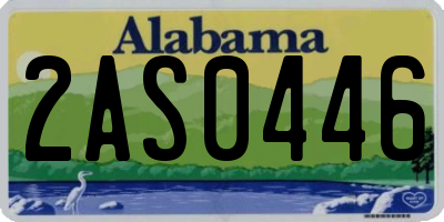 AL license plate 2AS0446