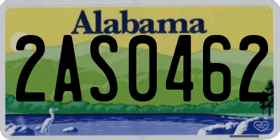 AL license plate 2AS0462