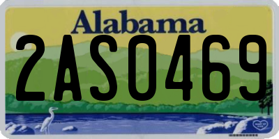 AL license plate 2AS0469