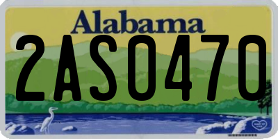 AL license plate 2AS0470