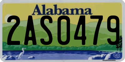 AL license plate 2AS0479