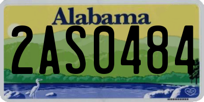 AL license plate 2AS0484