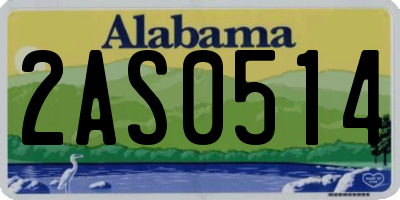 AL license plate 2AS0514