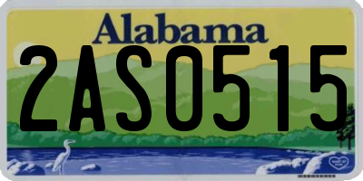 AL license plate 2AS0515